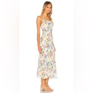 Alice + Olivia - Harmony Slip-  floral midi dress - small